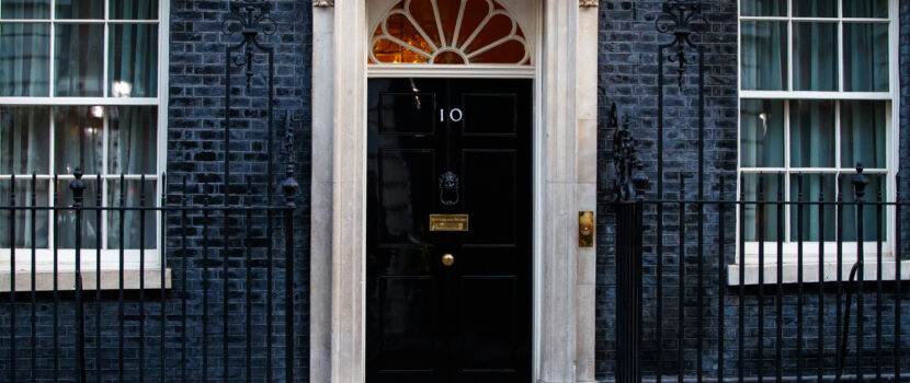 The door to number 10 Downing Street.